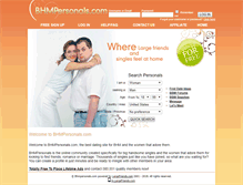 Tablet Screenshot of bhmpersonals.com